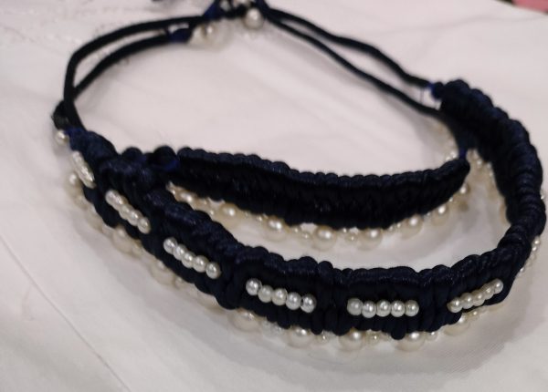 Handmade Macramé Thread Choker and Bracelet
