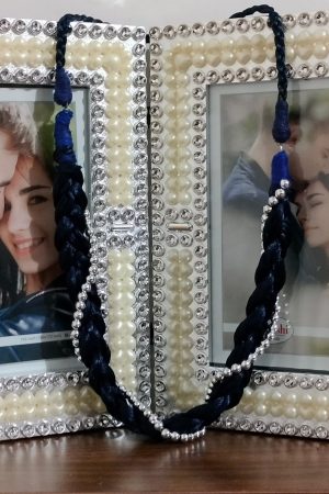 Handmade Macramé Blue Necklace