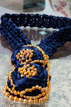 Handmade Macramé Golden Pearl Necklace