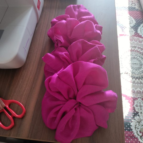 Oversized Organza Scrunchie - Rani Color - Image 2