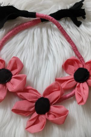 Handmade Cotton Fabric Lilly Necklace