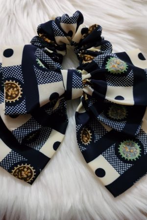 Handcrafted Multicolor Satin Fabric Bow Tie - Big Bow