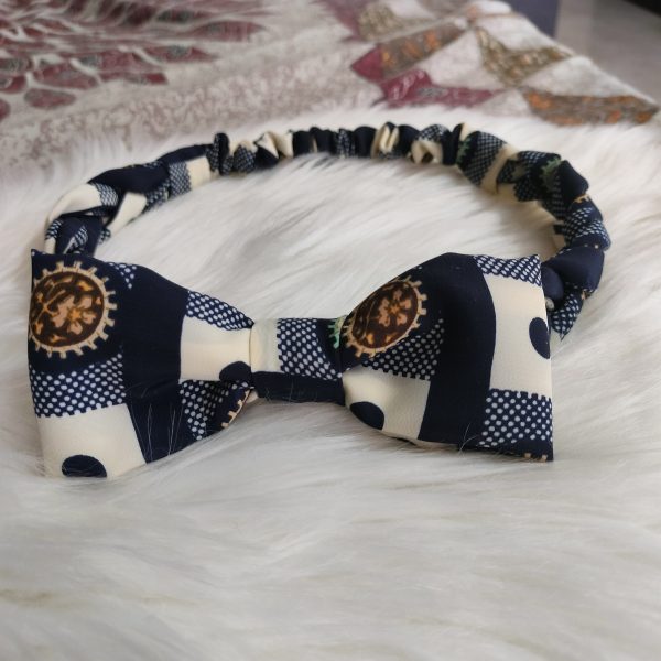 Handcrafted Multicolor Printed Satin Fabric Knotted Head Band - Style 3