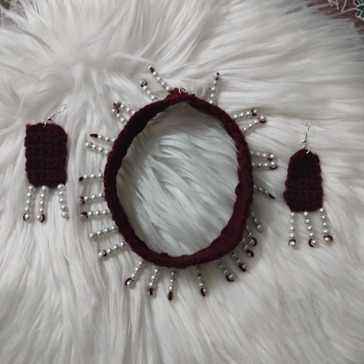 Woolen earrings online hotsell